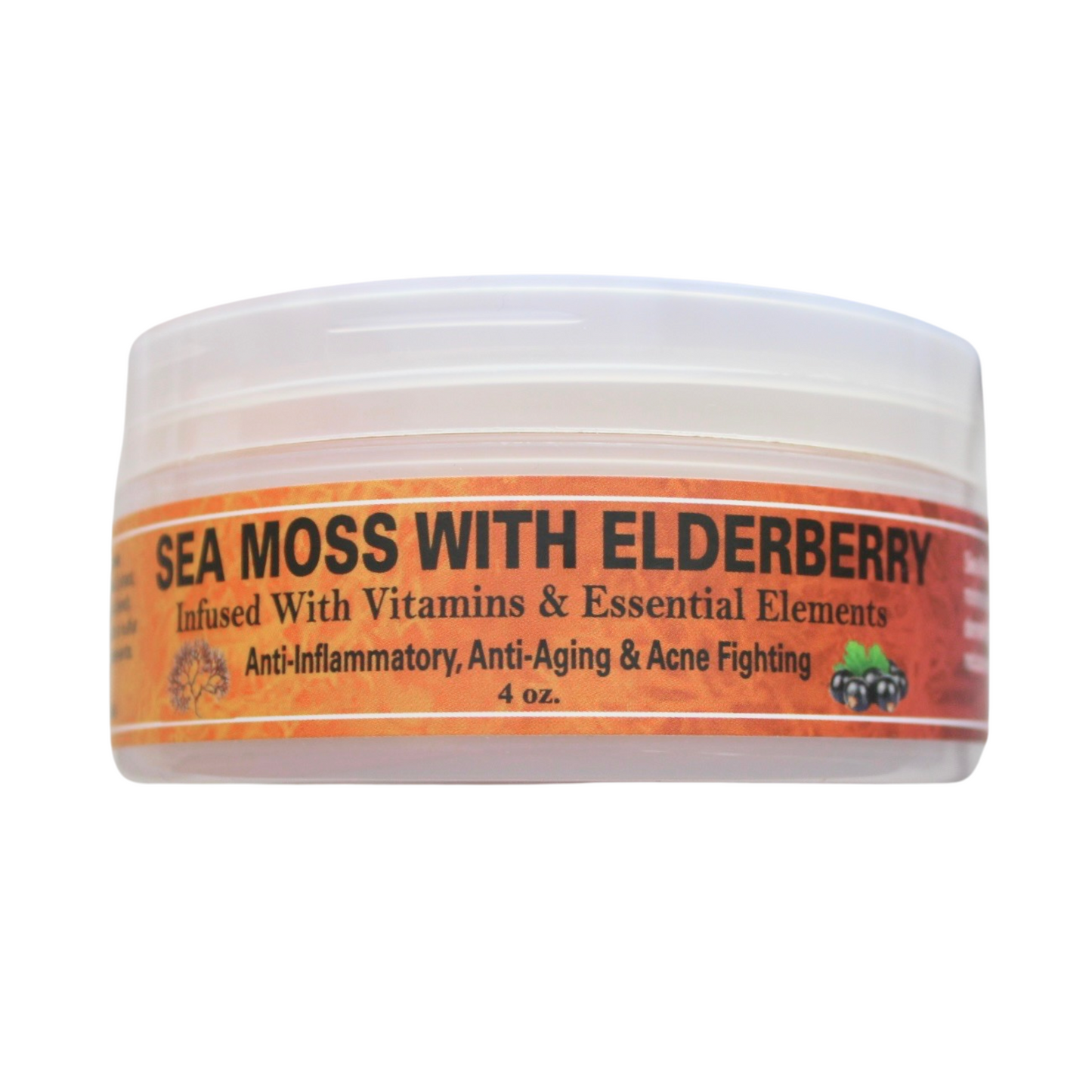 SEA MOSS WITH ELDERBERRY Infused with Vitamins & Essential Elements Shea Butter