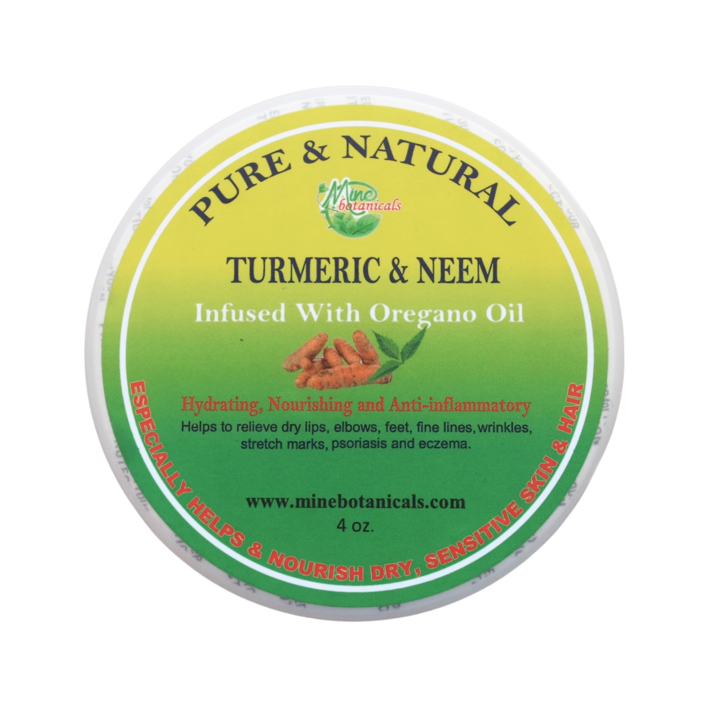 TURMERIC & NEEM Infused with Oregano Oil Shea Butter