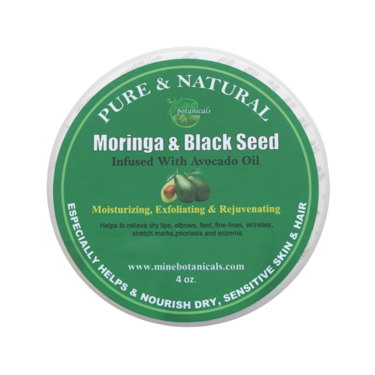 MORINGA & BLACK SEED Infused with Avocado Oil Shea Butter
