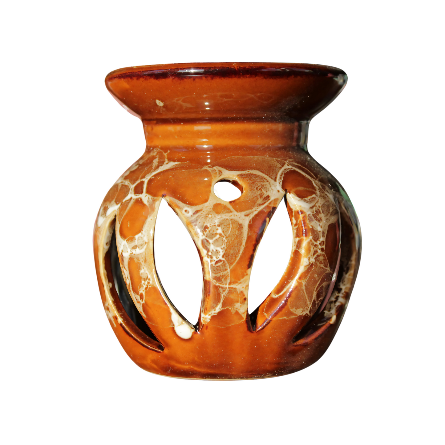 Brown Ceramic Oil Burner