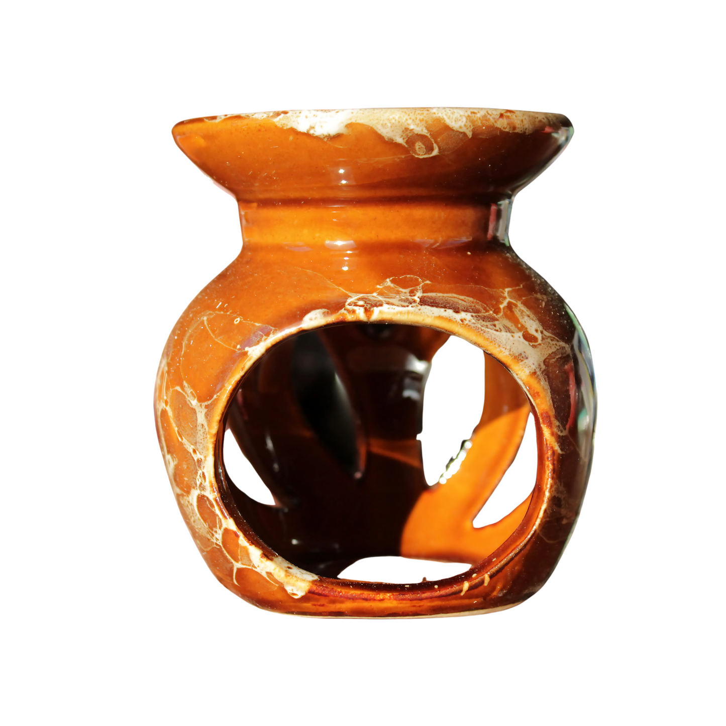 Brown Ceramic Oil Burner