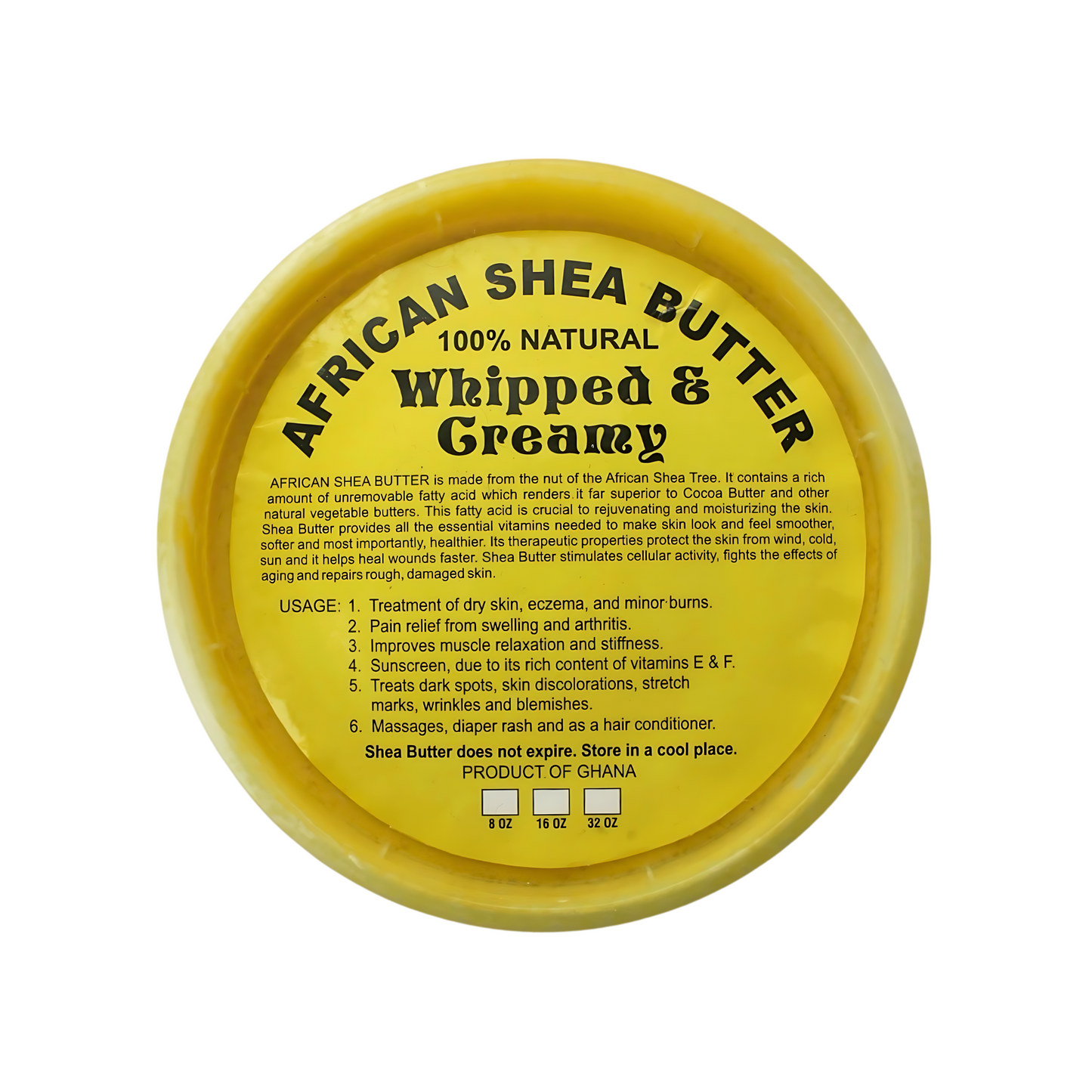 WHIPPED & CREAMY AFRICAN SHEA BUTTER