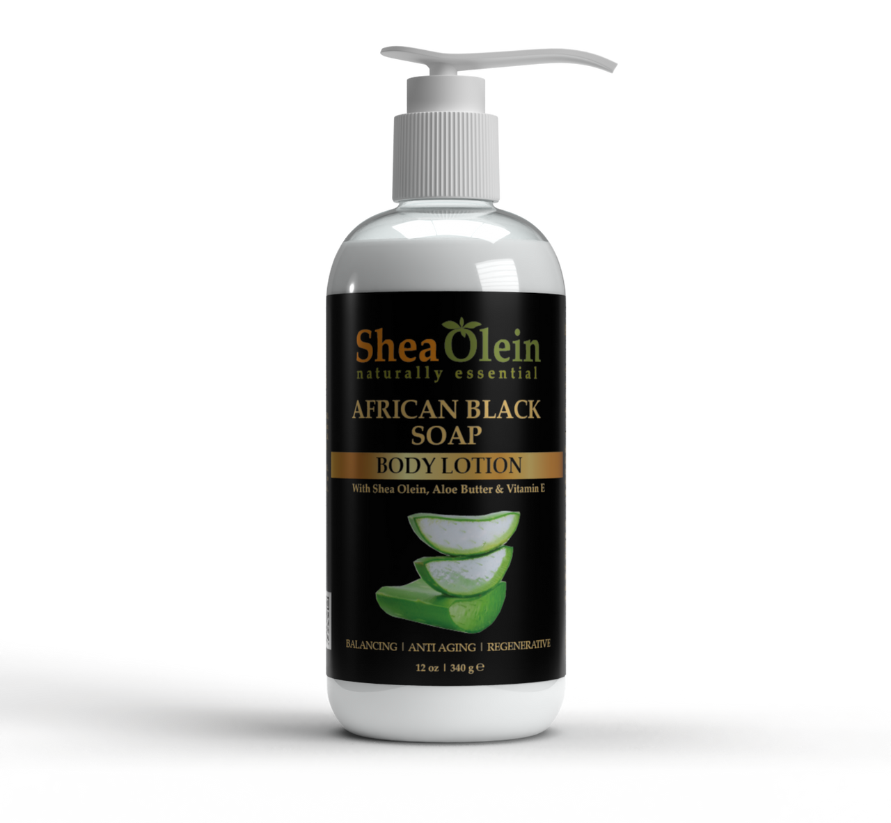 African Black Soap Body Lotion with Shea Olein, Aloe Butter & Vitamin E