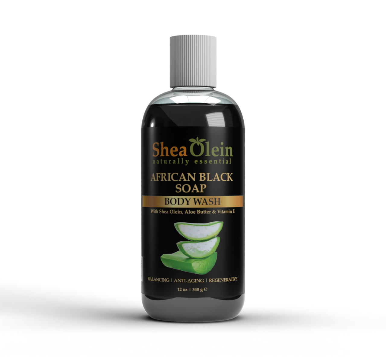 African Black Soap Body Wash with SheaOlein, Aloe Butter & Vitamin E