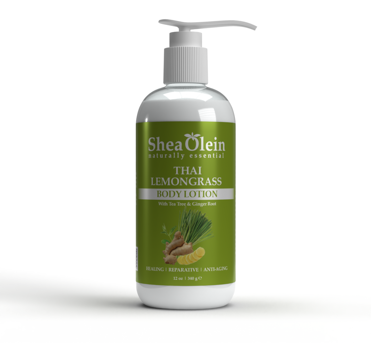 Organic Thai Lemongrass Body Lotion with Tea Tree Oil & Ginger Root Extract