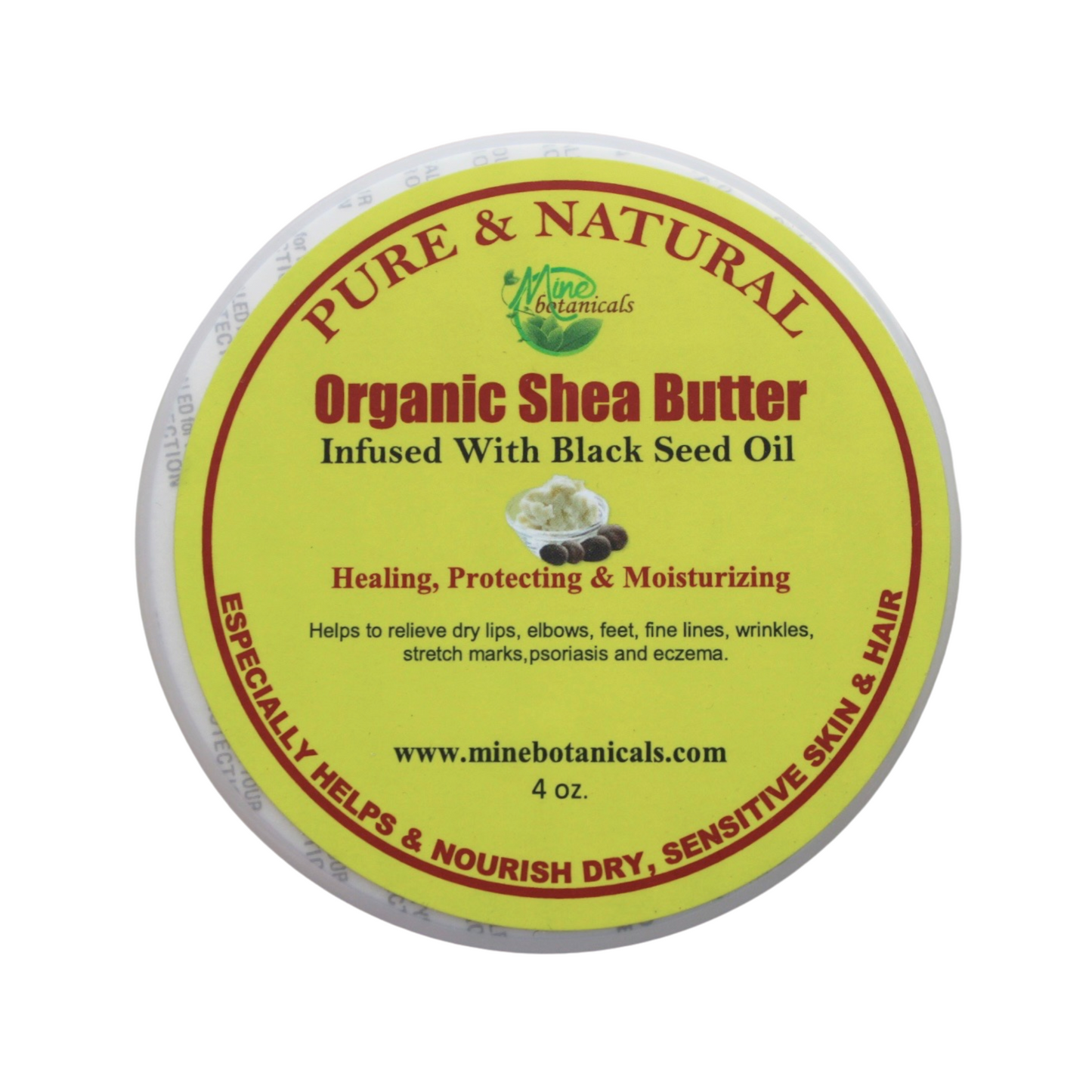 ORGANIC SHEA BUTTER Infused with Black Seed Oil Shea Butter