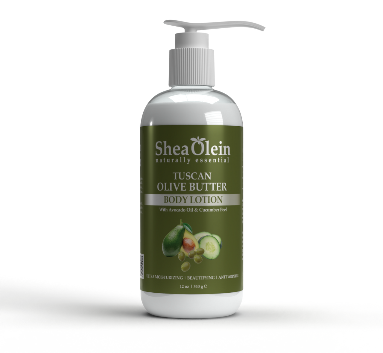 Organic Tuscan Olive Butter Body Lotion with Avocado Oil & Cucumber Peel