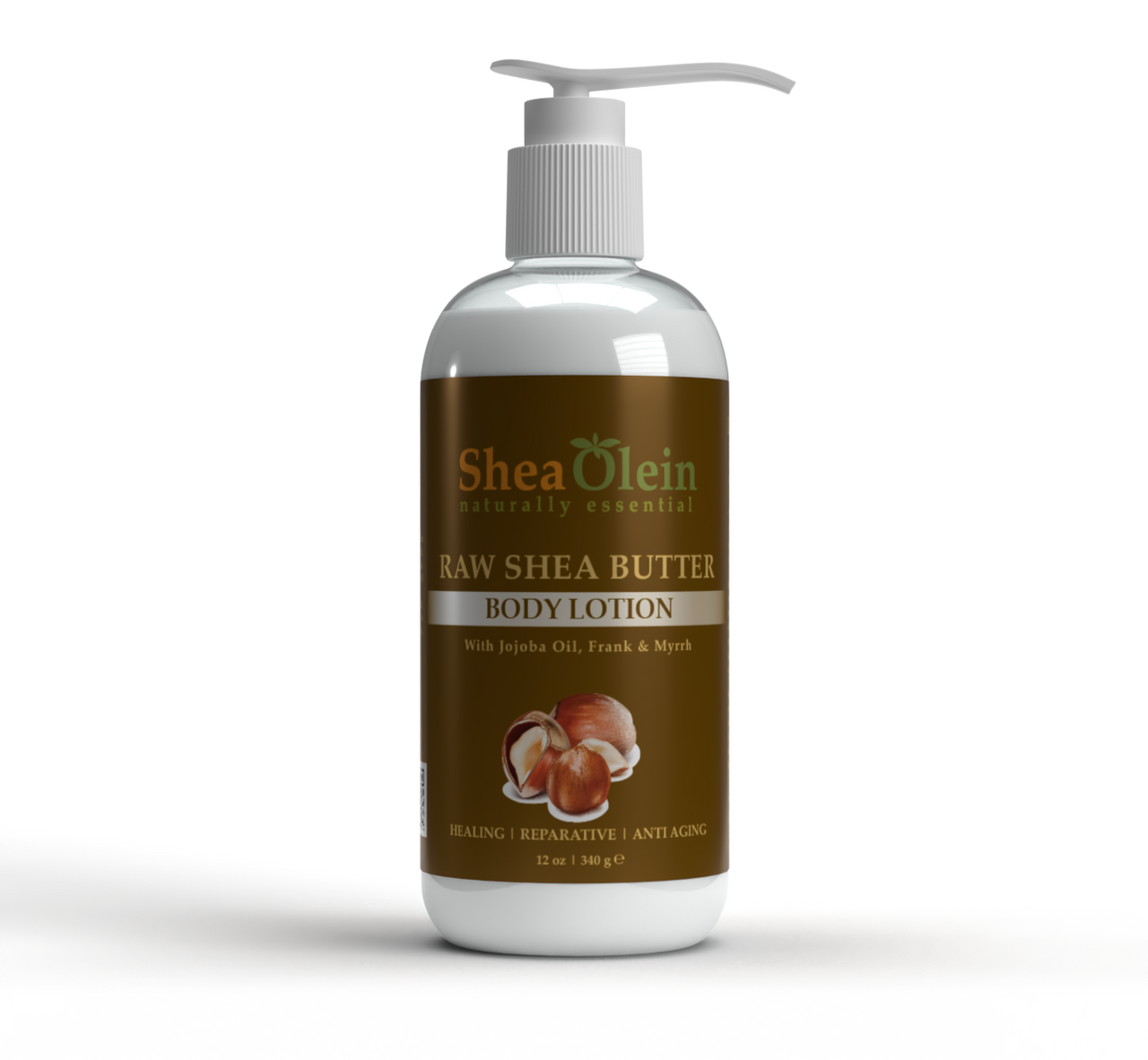 Raw Shea Butter Body Lotion with Jojoba, Frankincense & Myrrh