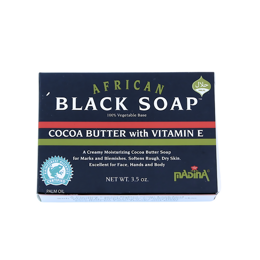 African Black Soap [Cocoa Butter with Vitamin E] 