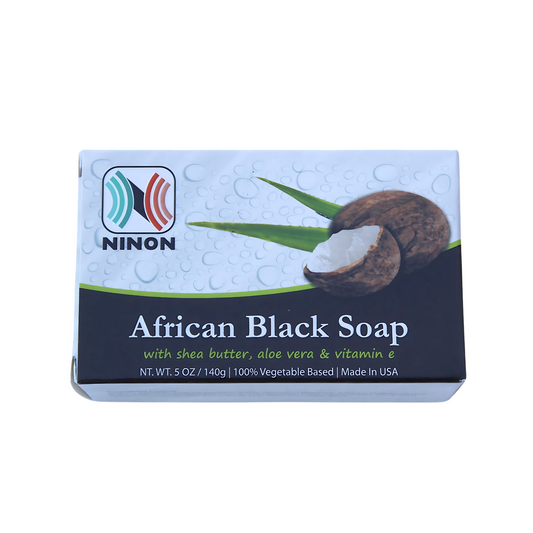 African Black Soap with Shea Butter, Aloe Vera, & Vitamin E