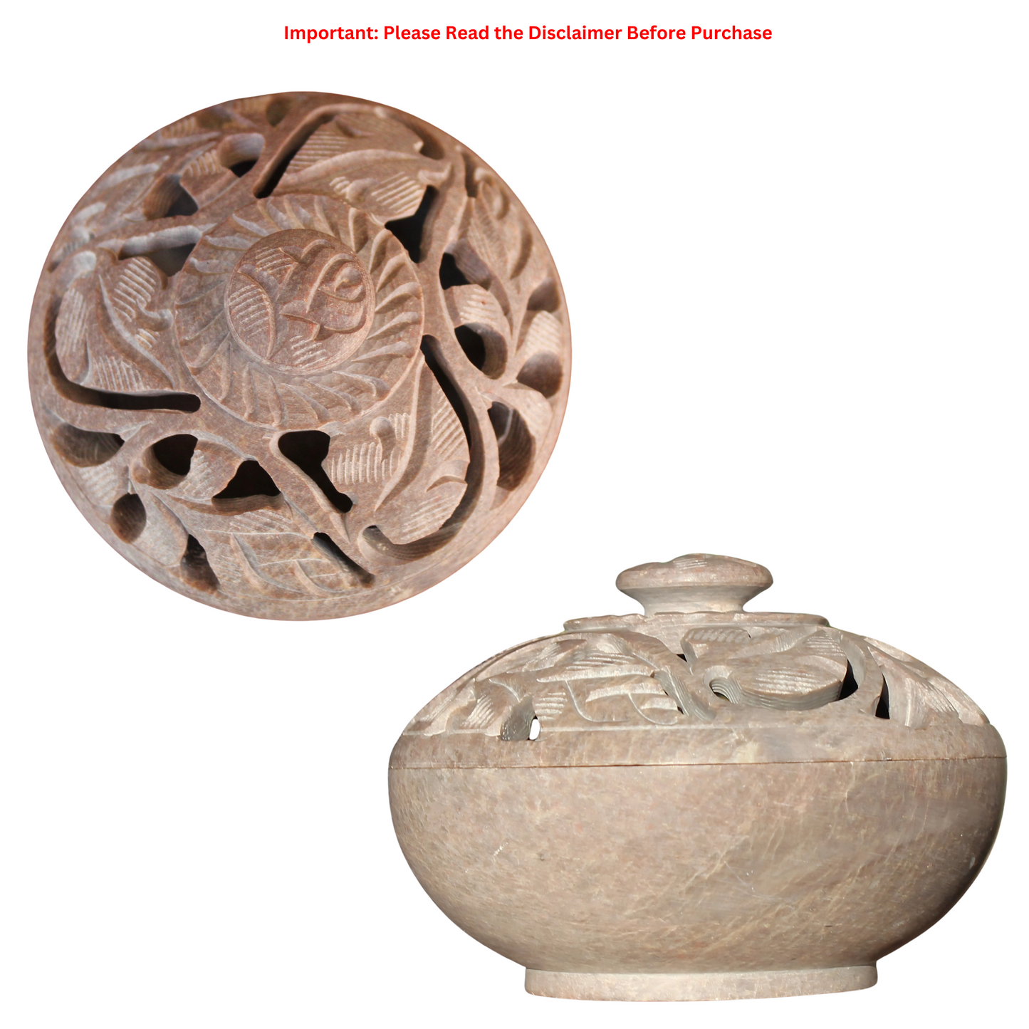 Stone Incense, Resin, & Potpourri Burner – Multi-Purpose Fragrance Tool
